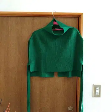그린 터틀넥 니트 베스트 #마렌담