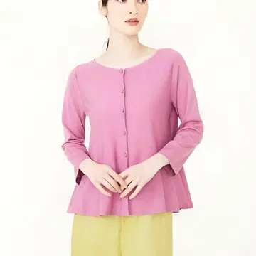 [ 새상품급 ] Sybilla 플레어 니트 가디건 핑크 M