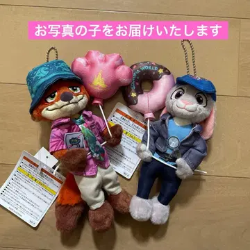 디즈니 주토피아 2 인형 배지 닉 주디