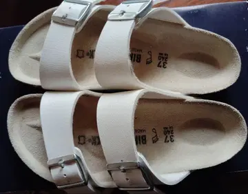 새상품급 10회 정도 사용 BIRKENSTOCK 화이트, 애리조나, 37