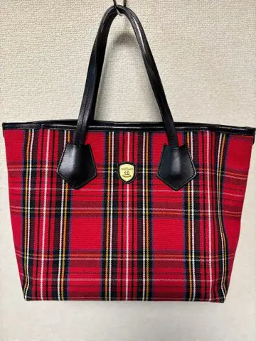 [새상품급] TOPKAPI 토트백 빨간색 체크