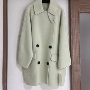 카라 스트랩 하프 기장 리버 P 코트 새상품