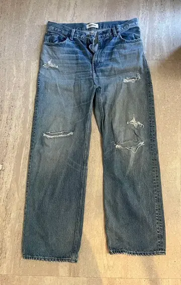 데미지 가공 데님 팬츠 사이즈 1