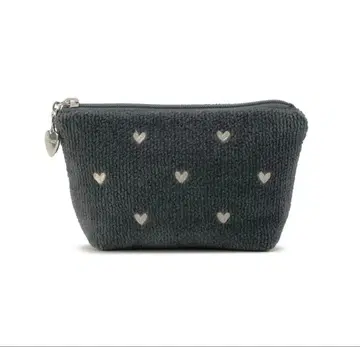 러브러리 하트 보트형 파우치 S 그레이