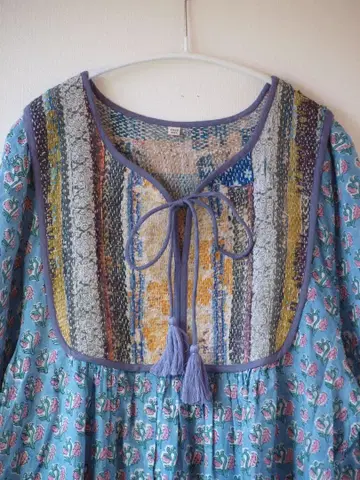 [ no212 ] 칸타 퀼트 x 블록 프린트 원피스