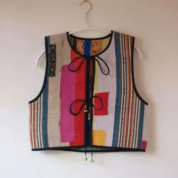 리버서블 칸타 퀼트 베스트 [ no125 ]