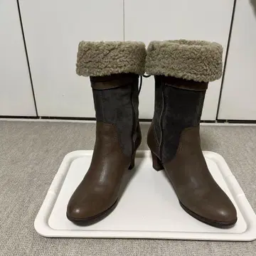 ing 스웨이드 가죽 부츠