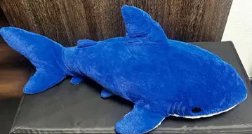 커다란 봉제 인형 귀여운 파란 상어 봉제 인형 약 100cm