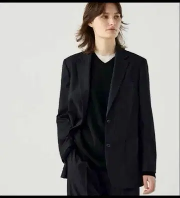 UNIQLO C 오버 사이즈 자켓 블랙 테일러드 자켓 S