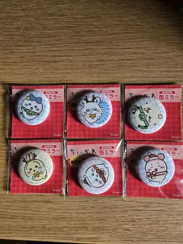 세븐일레븐 치이카와 (먼작귀) 캔 거울 6개 세트