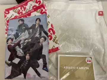 ARASHI 카루타 & 클리어 파일 & 타월 & 쇼핑백 세트