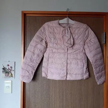 유니클로 울트라 라이트 다운 자켓 S 핑크 수납 봉투 포함