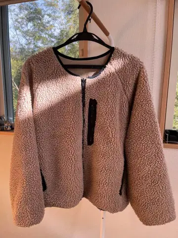 FREAK S STORE 베이지 플리스 자켓