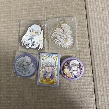 카드캡터 사쿠라 유에 캔뱃지&러버 스트랩 세트