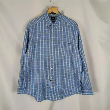 DOCKERS 다커스 긴팔 셔츠 L 체크 스카이블루 B4115