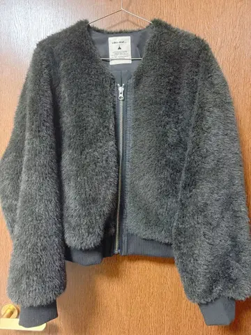 [ niko and - ] 복슬복슬 퍼 블루종 차콜