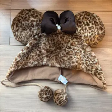 디즈니 리조트 미니 마우스 레오파드 무늬 팬캡