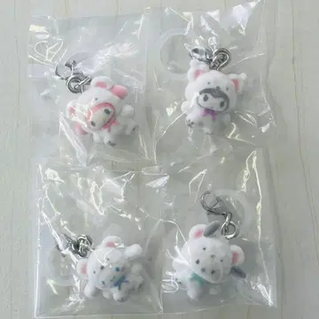 메지루시 액세서리 산리오 캐릭터즈 폭신폭신 스노우 4종
