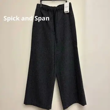 Spick and Span 트위드 와이드 이지 팬츠