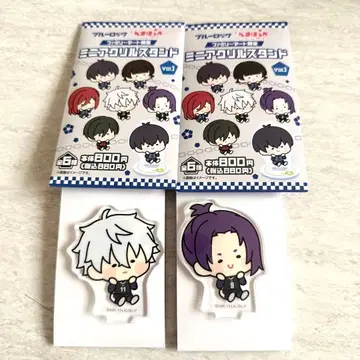 블루 록 냠냠 볼 아크릴 스탠드 나기 세이시로 미카게 레오