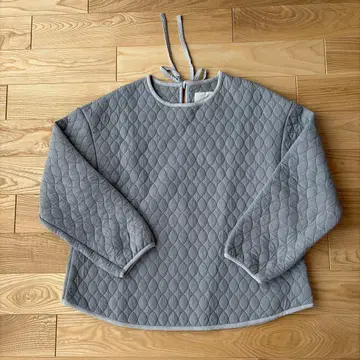 ROBE DE PEAU 그레이 퀼팅 트레이닝복