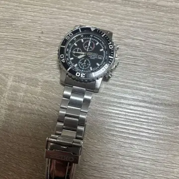 세이코 크로노그래프 블랙 다이얼