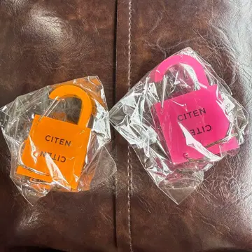 CITEN 카라비너 오렌지 핑크 2개 세트