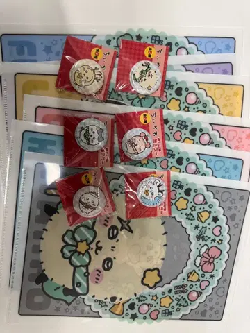 치이카와 (먼작귀) 캔 거울 & 클리어 파일 묶음 판매