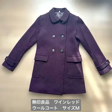 무인양품 와인 레드 코트 M 사이즈