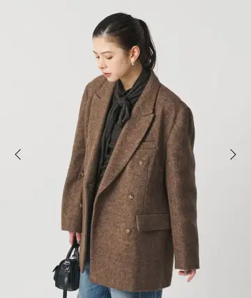 미사용 새상품 BEAUTY&YOUTH 헤링본 자켓 코트 베이지 M