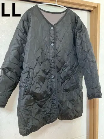 거의 미사용 LL 블랙 퀼팅 자켓 엉덩이까지 따뜻한 여성용