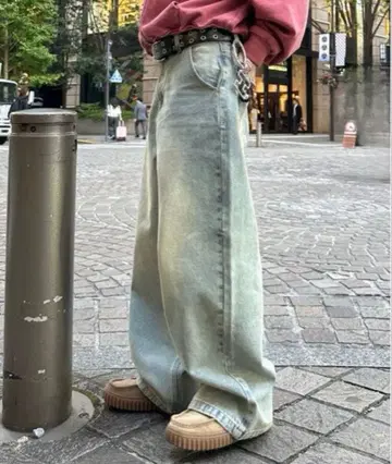 13.5 온스 빈티지 오버 다이 데님