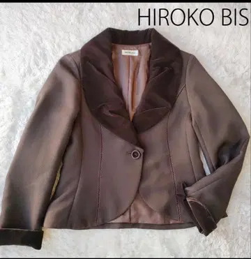 HIROKO BIS 브라운 테일러드 자켓