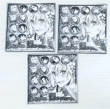 D.Gray-man D그레 백은 캔뱃지 미개봉 3점