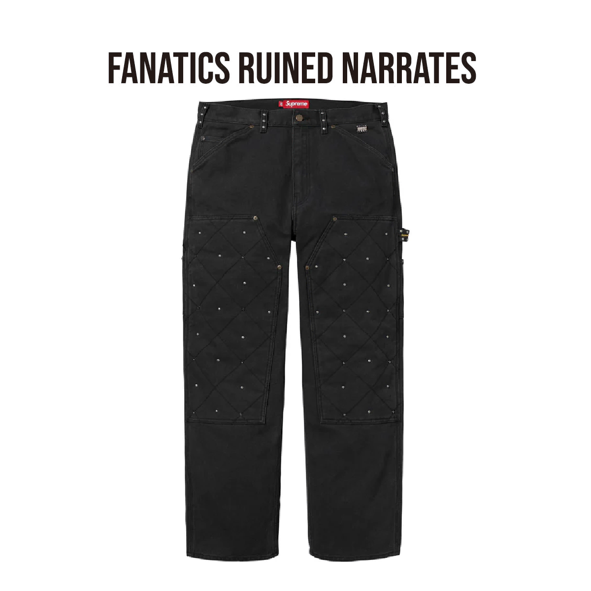 34] Supreme X b.b. Simon Studded Double Knee Work Pants | Bunjang 