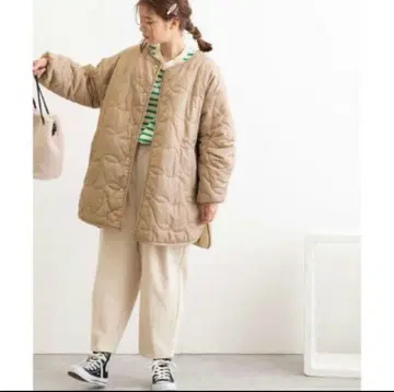 pou dou dou 새 퀼트 보아 리버서블 자켓