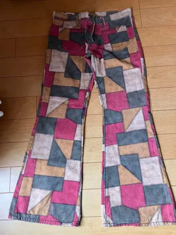 패치워크 플레어 팬츠