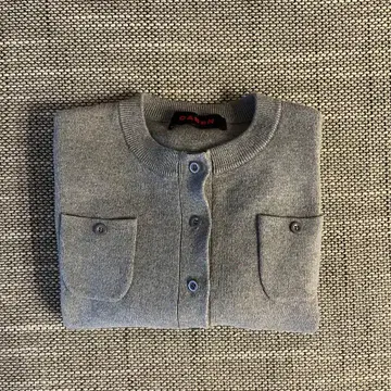 오늘 한정 판매 caban 코튼 캐시미어 크루넥 가디건 그레이