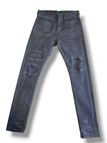 DeeTA 디티에 데미지 스키니 데님 28 그레이