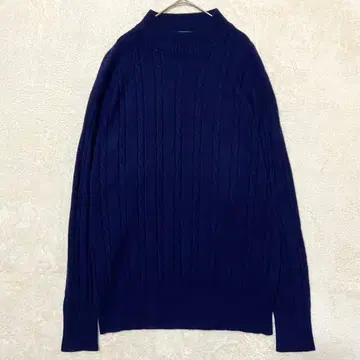 [ 새상품급 ] 아베 도마니 니트 스웨터 네이비 LL