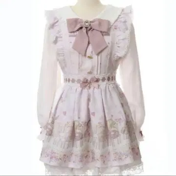 LIZLISA Melody Bunny 패턴 셋업 핑크