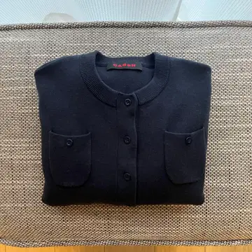 오늘 한정 판매 caban 코튼 캐시미어 크루넥 가디건 네이비