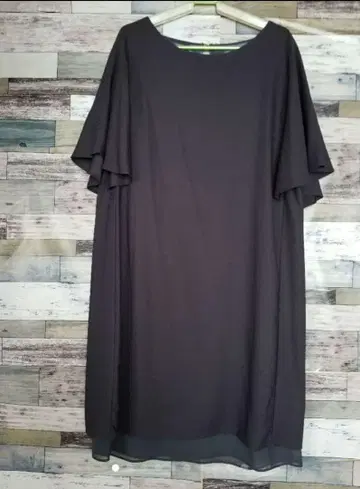 포멀 원피스 플레어 슬리브 원피스 심플 무릎 기장 원피스 반팔