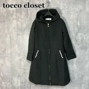 tocco closet 포켓 펄 장식 퀼팅 코트 M