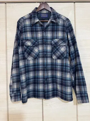 Pendleton 보드 셔츠 파랑 70s