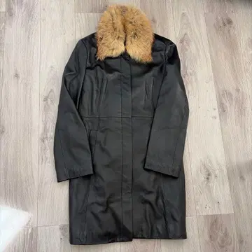 La Torre 레드폭스 롱 코트 11AR 천연 가죽 양가죽