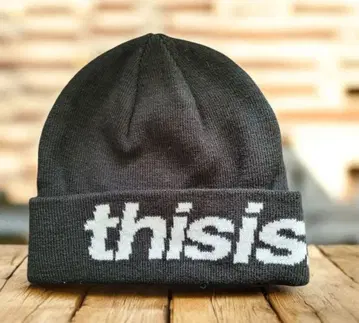 thisisneverthat 니트 모자 블랙 택 포함 새상품
