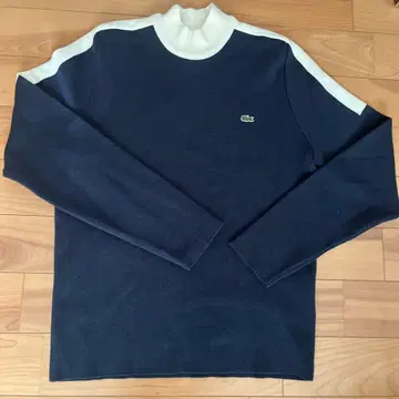 LACOSTE 네이비 화이트 스웨터 FR4