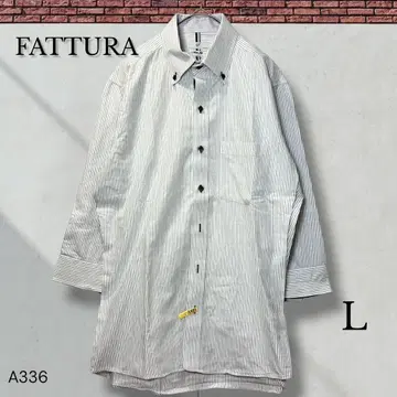 [ 파투라 ] 스트라이프 셔츠 긴팔 비즈니스 캐주얼 L