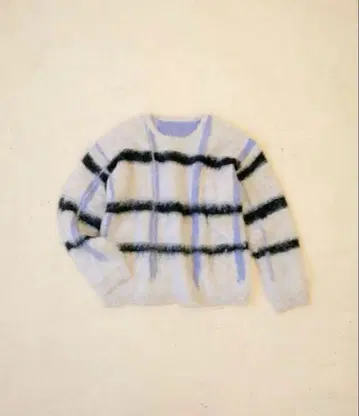 pamm 투명한 공기 체크 니트